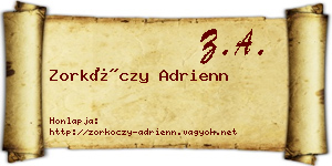 Zorkóczy Adrienn névjegykártya